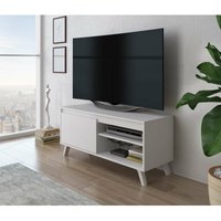 Furnix - TV-Schrank darsi tv Lowboard Fernsehschrank Kommode 100 cm Weiß von FURNIX