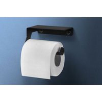 Furnix - Toilettenpapierhalter muya moderne Wandhalterung wc Rollenhalter Schwarz von FURNIX