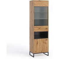 Furnix - Vitrienenschrank relio WIT60 Vitrine mit Metallgestell Artisan/Schwarz Furnix - Vitrienenschrank relio WIT60 Vitrine mit Metallgestell Artisan/Schwarz von FURNIX
