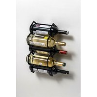 Furnix - Weinregal korsie Weingestell für 5 Flaschen Weinhalter Schwarz von FURNIX