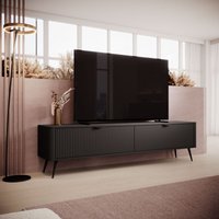 Furnix - rtv Kabinett Briane 200 Sideboard mit zwei Schränken Metallfüße Schwarz Furnix - rtv Kabinett Briane 200 Sideboard mit zwei Schränken Metallfüße Schwarz von FURNIX