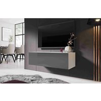 Furnix - tv Hängeboard zibo 100 cm Lowboard TV-Schrank modern grau glänzend Furnix - tv Hängeboard zibo 100 cm Lowboard TV-Schrank modern grau glänzend von FURNIX