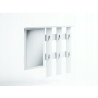 Furnix - Garderobe faroma W003 fur den Flur mit Spiegel Weiß von FURNIX