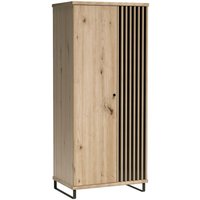 Kleiderschrank callini C-1 Metallgestell Flügeltüren Kleiderstange Artisan - Furnix von FURNIX