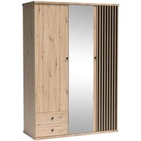 Kleiderschrank callini C-23 Dreitürig Schrein mit Spiegel Artisan - Furnix Kleiderschrank callini C-23 Dreitürig Schrein mit Spiegel Artisan - Furnix von FURNIX
