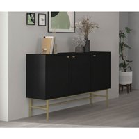 Kommode Tonkin 813 Sideboard mit drei Türen und Gestellbeine Schwarz - Furnix Kommode Tonkin 813 Sideboard mit drei Türen und Gestellbeine Schwarz - Furnix von FURNIX