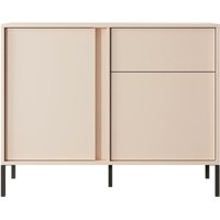 Kommode dasti 103 2d1s Sideboard mit zwei Türen und Schublade Beige - Furnix von FURNIX