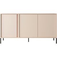 Kommode dasti 153 3d Sideboard mit 3 Türen und Metallfüße Beige - Furnix Kommode dasti 153 3d Sideboard mit 3 Türen und Metallfüße Beige - Furnix von FURNIX