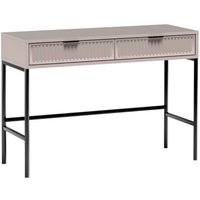 Furnix - Konsole linki LS9 Schreibtisch Schminktisch mit 2 Schubladen Kaschmir von FURNIX
