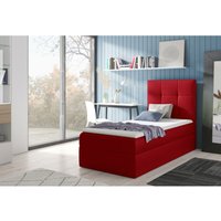 Polsterbett MINELLA2 80x200 Doppelbett mit Topper & Bettkasten SF010 - Furnix von FURNIX