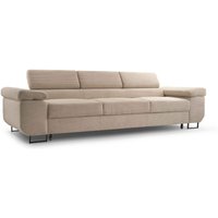 Polstersofa Couch nillona Armlehnen Verstellbare Kopfstützen PSO2 Hellbraun - Furnix von FURNIX