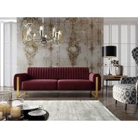 Polstersofa Fagiole iii Couch goldene Metallbeine EV70815 Burgundy - Furnix Polstersofa Fagiole iii Couch goldene Metallbeine EV70815 Burgundy - Furnix von FURNIX