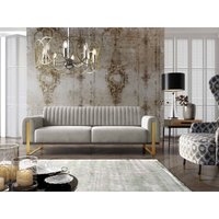 Polstersofa Fagiole iii Couch goldene Metallbeine EV70831 Grau - Furnix Polstersofa Fagiole iii Couch goldene Metallbeine EV70831 Grau - Furnix von FURNIX