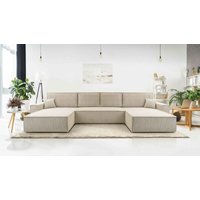 Furnix - Polstersofa in U-Form mangussi u Schlaffunktion Bettkasten PSO100 Beige Furnix - Polstersofa in U-Form mangussi u Schlaffunktion Bettkasten PSO100 Beige von FURNIX