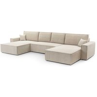 Polstersofa in U-Form melania u Schlaffunktion Bettkasten PSO100 Beige - Furnix Polstersofa in U-Form melania u Schlaffunktion Bettkasten PSO100 Beige - Furnix von FURNIX