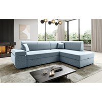 Schlaf-Ecksofa febrico in L-Form Polstercouch mit Bettkasten SD73 - Furnix von FURNIX