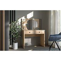 Schminktisch callini Frisiertisch mit Rundspiegel und Schubladen Artisan - Furnix Schminktisch callini Frisiertisch mit Rundspiegel und Schubladen Artisan - Furnix von FURNIX