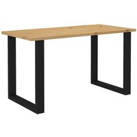 Schreibtisch Kufenbeine Arbeitstisch PC-Tisch moluki 150 Eiche Artisan - Furnix von FURNIX