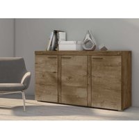 Sideboard Alvor Anrichte Kommode 3 Türen 148,8 cm 3F Eiche Lefkas - Furnix Sideboard Alvor Anrichte Kommode 3 Türen 148,8 cm 3F Eiche Lefkas - Furnix von FURNIX