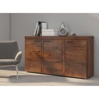 Furnix - Sideboard rivay Anrichte Kommode 3 Türen 148,8 cm 3F Eiche Lefkas von FURNIX