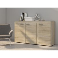 Sideboard rivay Anrichte Kommode 3 Türen 149 cm 3F Eiche Sonoma - Furnix von FURNIX