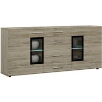 Sideboard tremona Anrichte 170 cm breit 2 Türen 4 Schubladen braun San Remo - Furnix Sideboard tremona Anrichte 170 cm breit 2 Türen 4 Schubladen braun San Remo - Furnix von FURNIX
