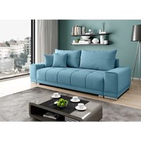 Sofa muschio 3-Sitzer Schlafsofa mit Schlaffunktion Bettkasten Couch AL14 - Furnix von FURNIX