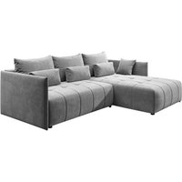 Sofa sorano Couch ausziehbar mit Bettkasten und Kissen Schlafsofa SR93 Hellgrau - Furnix Sofa sorano Couch ausziehbar mit Bettkasten und Kissen Schlafsofa SR93 Hellgrau - Furnix von FURNIX