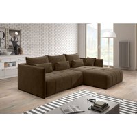 Sofa yalta Couch ausziehbar mit Bettkasten und Kissen Schlafsofa mh 20 - Furnix von FURNIX