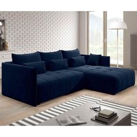 Sofa yalta Couch ausziehbar mit Bettkasten und Kissen Schlafsofa mh 77 - Furnix von FURNIX