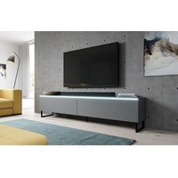 Tv Kommode bargo 180 mit LED-Beleuchtung & Metallfüße Anthrazit-Anthrazit - Furnix Tv Kommode bargo 180 mit LED-Beleuchtung & Metallfüße Anthrazit-Anthrazit - Furnix von FURNIX