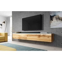 Tv Lowboard bargo Schrank Fernsehschrank 200 cm (2x100cm) ohne led Wotan - Furnix von FURNIX