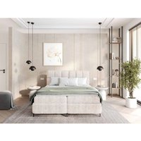 Vicaria Bett 120x200 Bett mit gepolsterte Bettkasten und Metallbeine RF4 Weiß - Furnix Vicaria Bett 120x200 Bett mit gepolsterte Bettkasten und Metallbeine RF4 Weiß - Furnix von FURNIX