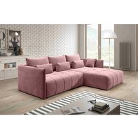 Sofa yalta Couch ausziehbar mit Bettkasten und Kissen Schlafsofa mh 63 - Furnix von FURNIX