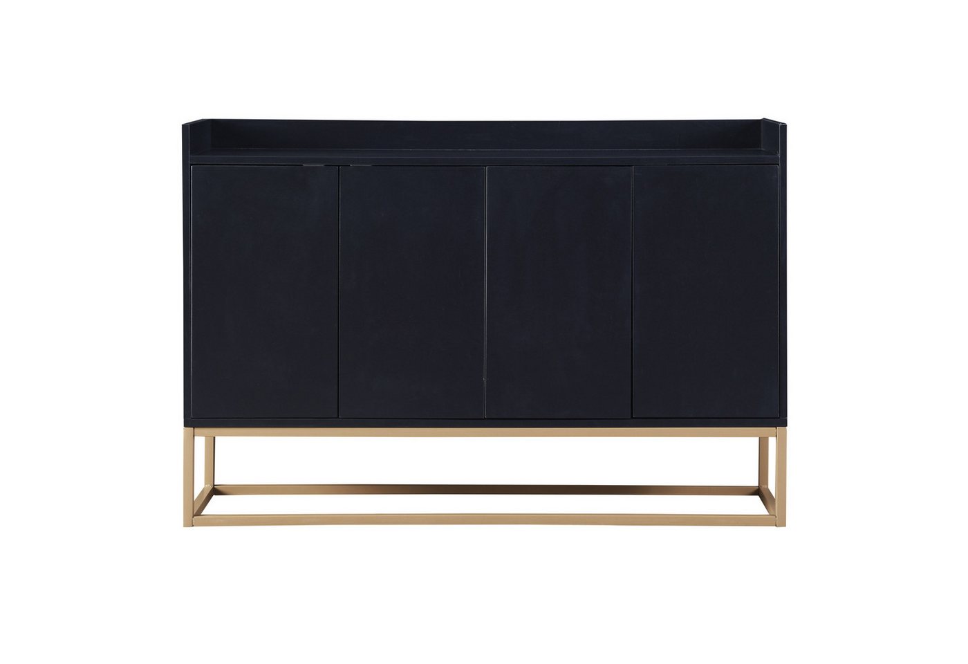 FUROKOY Anrichte Sideboard mit 4 Türen und verstellbaren Einlegeböden (Kommode mit Metallsockel, Buffet, Lagerschrank, für Wohnzimmer, Esszimmer und Küche, 120 x 30 x 80 cm) von FUROKOY