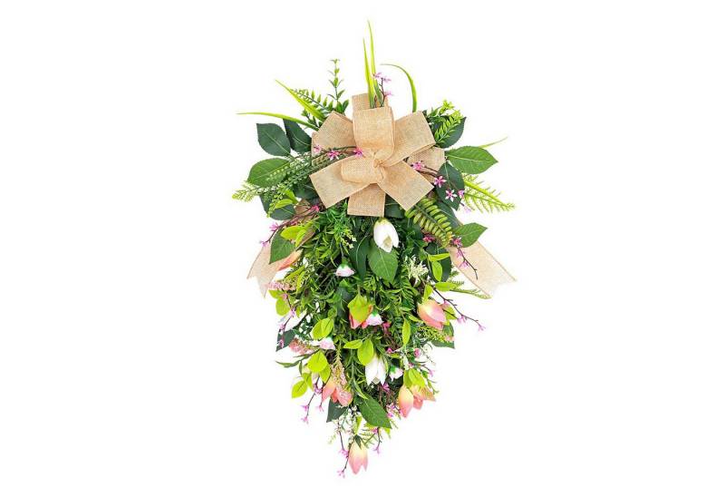 FUROKOY Dekokranz Tulpe umgedreht Baumgirlande, Fensterdekoration, Simulationsblumen, romantische Hochzeitsszene von FUROKOY