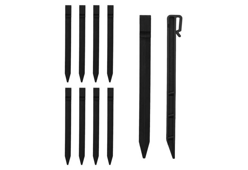 FUROKOY Erdnagel 10 Stück Gartenarbeit Bodennägel Pressnägel, Set, 10-St., Gartenpressnägel Gartenbedarf, für Gartenzäune, Campingzelte, Länge 25cm von FUROKOY