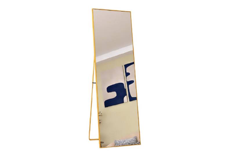 FUROKOY Ganzkörperspiegel Standspiegel Wandspiegel Groß Wand Ganzkörper (Großer Spiegel Rechteckiger Bodenspiegel mit Rahmen, 140x40cm, Gold), Aluminiumrahmen, für Schlafzimmer, Wohnzimmer, Badezimmer von FUROKOY
