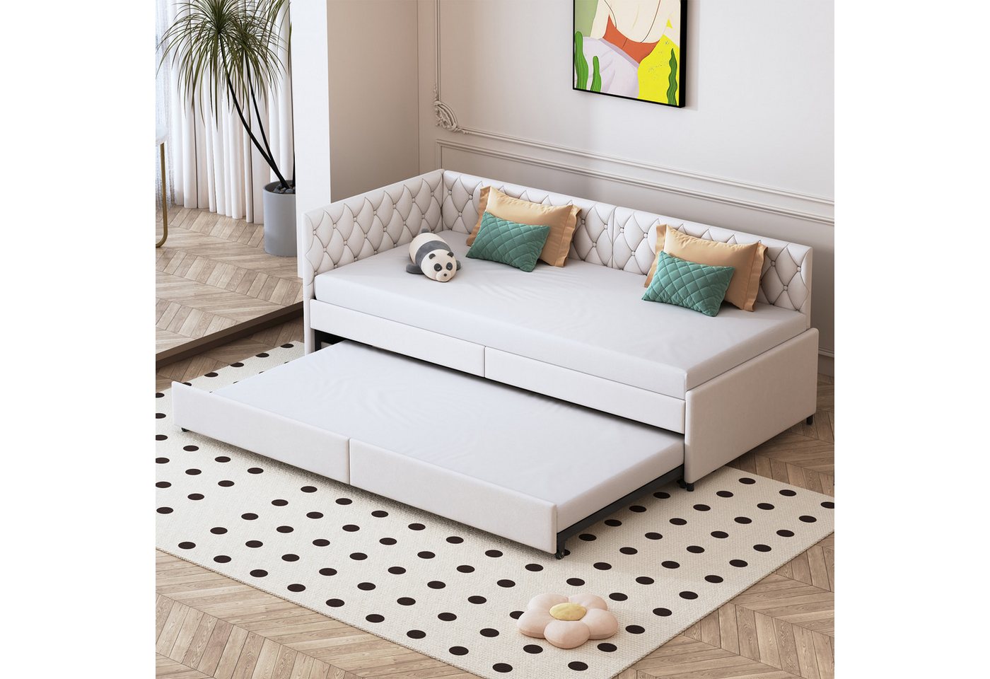 FUROKOY Schlafsofa Polsterbett Ausziehbett Schlafsofa 90/180x200 cm mit Lattenrost, Daybett Tagesbett mit Relaxfunktion, Samt, für 2 Personen Gäste FUROKOY Schlafsofa Polsterbett Ausziehbett Schlafsofa 90/180x200 cm mit Lattenrost, Daybett Tagesbett mit Relaxfunktion, Samt, für 2 Personen Gäste von FUROKOY