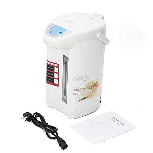 4 Liter Wasserspender Heißwasserspender Wasserkocher Teekocher Thermopot,Electric Thermo Pot Heißwasserspender 750W (Weiss) von FUROMG