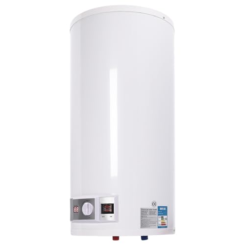 Elektrische Durchlauferhitzer Boiler 50/80 L Heizleistung 2Kw Boiler Wasserboiler Mit Duschset Durchlauferhitzer Dusche Boiler Warmwasserspeicher (80L) von FUROMG