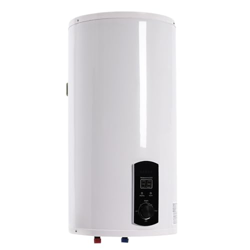 FUROMG Elektrospeicher Warmwasserspeicher 50L 80L 100L 120L Durchlauferhitzer Boiler Boiler LED-Bildschirm 220V 2KW Boiler Wasserboiler Warmwasserboiler (80L) von FUROMG
