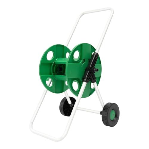 Profi Schlauchwagen Schlauchtrommel Set Gartenschlauch 50m Schlauchtrommel 87cm Höhe 1/2' Gartenschlauch von FUROMG