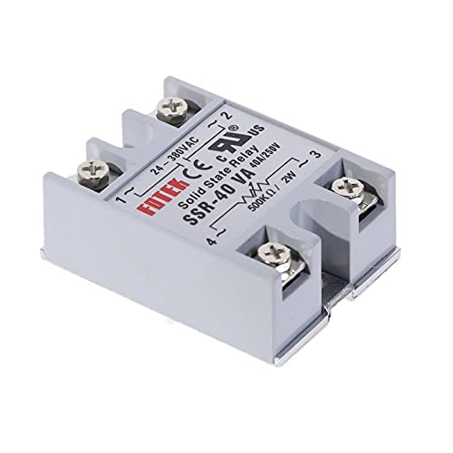 FURREN 1 stücke Solid State Relaismodul SSR-40VA 40A Externe Steuerung Potentiometer Eingang 24-380VAC Ausgang Variabler Widerstand von FURREN