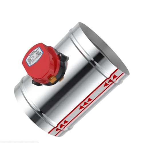 FURREN AC 220 V 100 mm Edelstahl elektrisches Luftmagnetventil Luftkanal motorisiertes Dämpferventil for Lüftungsrohrventil (Size : AC24V, Color : Only actator) von FURREN