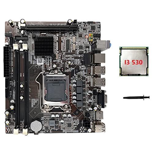 FURREN H55 Motherboard LGA1156 unterstützt I3 530 I5 760 Series CPU DDR3 Speicher Computer Motherboard + I3 530 CPU + Wärmeleitpaste FURREN H55 Motherboard LGA1156 unterstützt I3 530 I5 760 Series CPU DDR3 Speicher Computer Motherboard + I3 530 CPU + Wärmeleitpaste von FURREN