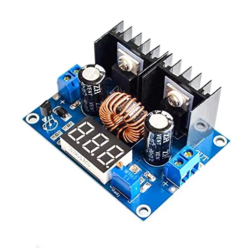 FURREN LED-Voltmeter PWM Einstellbares 4-38V Bis 1,25-36V Step-Down-Platinenmodul XL4016 8A 250W DC-DC-Leistungsabfallmodul Leistungsabfallmodul Digitaler DC-Spannungsregler Leistungsabfallmodul von FURREN