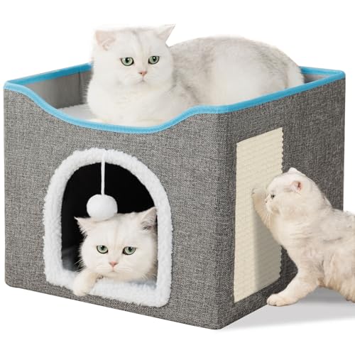 FURRYPAWS Katzenhöhle - Gemütliches Katzenhaus für drinnen und draußen, Ideal als Katzenhaus Indoor, Stabile Konstruktion, Perfekt für Katzen und Kätzchen FURRYPAWS Katzenhöhle - Gemütliches Katzenhaus für drinnen und draußen, Ideal als Katzenhaus Indoor, Stabile Konstruktion, Perfekt für Katzen und Kätzchen von FURRYPAWS