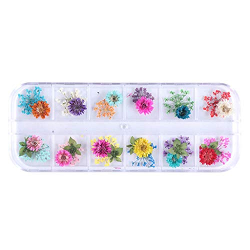 12 Grid/Box Kristall Epoxy Füllstoff Trockene Blume Handgemachte Blumen DIY Handwerk Silikon Formen UV Harz Füllstoff von FURU