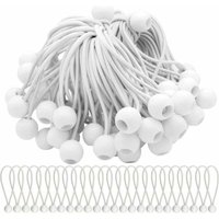 75 Stück Spanngummis mit Kugeln. Spanngummis für Festzelte, Zelte, Banner und Planen. von FURWOO